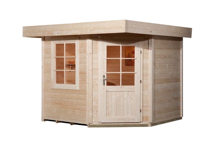 Weka Designhaus 213+ mit extra hoher Tür - 28 mm