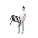 Vorschaubild Sieger Lounge Basis LUGO inkl. 1x Rücken- / Seitenelement + 1x Verbindungselement Aluminium Eisengrau - Abverkauf 