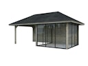 Vorschaubild Palmako Pavillon Bianca 16,6 m² Set 506 Slide Plus mit Isolierglas-Schiebetüren