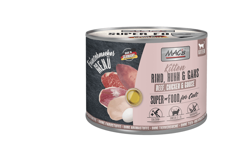 MAC's Cat Feinschmecker Menü 200g Dose Katzennassfutter