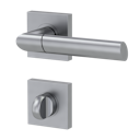 Vorschaubild Griffwerk Türgriff MONICA QUATTRO Schraubrosette- Perla Silbermatt