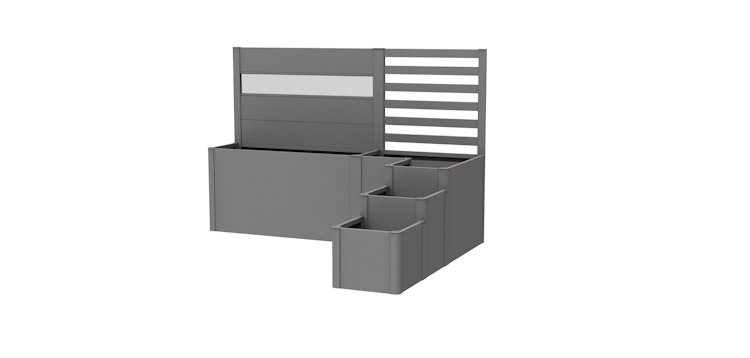 Biohort Pflanzkasten-System DaVinci Version 2 - Terrassenabgrenzung mit Sichtschutz