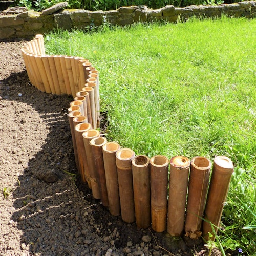 BambusBASIS Flexibe Beetumrandung ohne Erdspießen