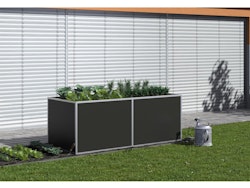 KGT Aluminium Hochbeet 210 - Profile pressblank - B2,05 x T0,91 x H0,77 m - 1185 l 