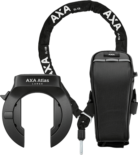 Axa Atlas Large Rahmenschloss-Set schwarz abziehbarer Schlüssel