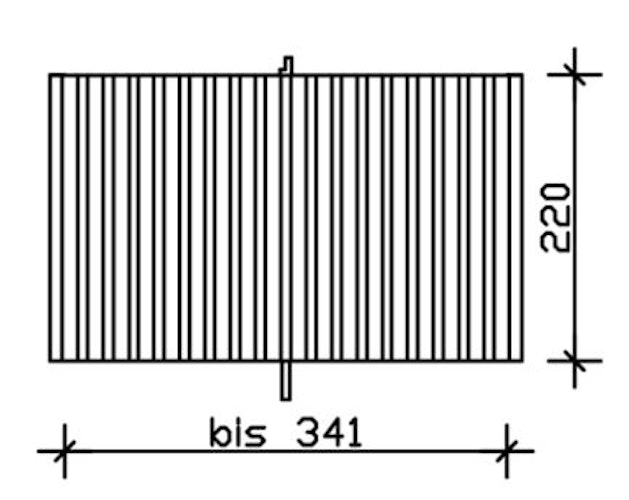 Skan Holz Rückwand für Leimholz Einzel- Carports - Deckelschalung