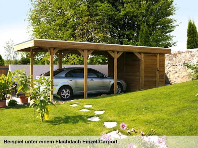 Skan Holz Abstellraum C8 für Carports - Profilschalung