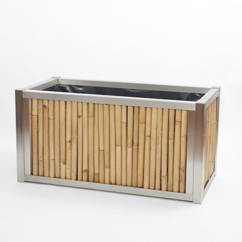 BambusBASIS Hochbeet - Profile Edelstahl