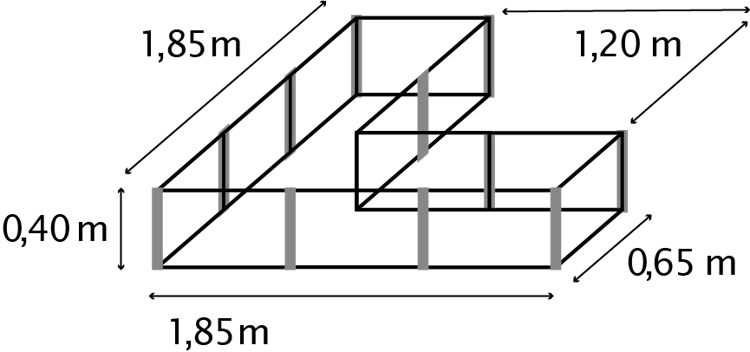 Vitavia Hochbeet Meta IN&OUT 401 M 185 x 185 cm