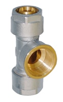 Sanitop Wiroflex WIROFLEX T-Stück 20 x 3/4 IG x 20 mm Komplettlösung incl. Adapter, Schraubsystem