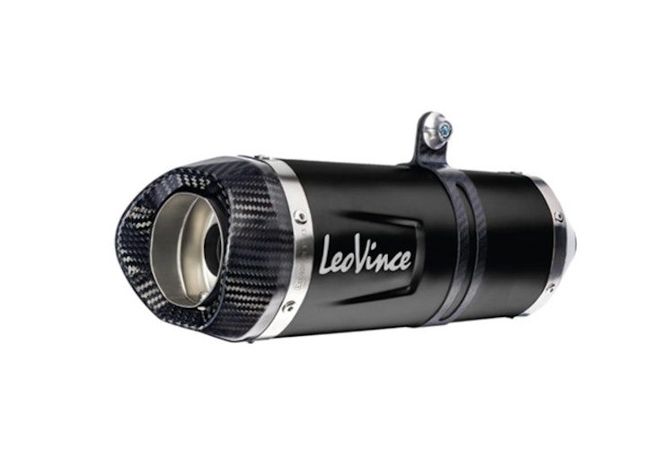 LeoVince Komplettanlage Edelstahl SBK LV ONE EVO Schwarz für HONDA CB 125 R mit Katalysator
