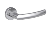 Griffwerk Türgriff smart2lock 2.0 LORITA Klipptechnik -Edelstahl matt Griffpaar mit DrückerrosettenZubehörbild