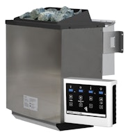 Karibu 9 kW Bio-Kombiofen Saunaofen anthrazit inkl. Steuergerät EASY weiß - Sparset