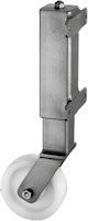 Alberts® Torlaufrolle f.schwere und breite Tore,b.450kg Torgew.,fvz.z.Anschrauben,R⌀125mm 