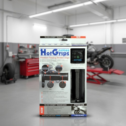 Oxford Heizgriffe Touring, Grifflänge 120 / 110 mm passend für 22 / 25 mm Lenkerenden