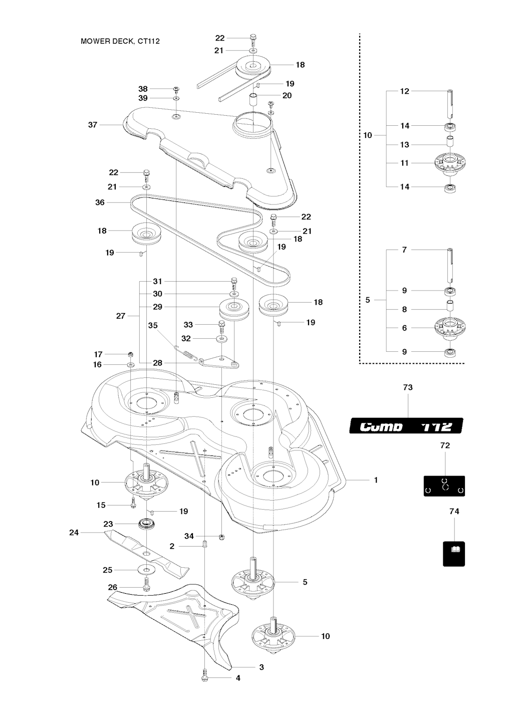 Explosionszeichnung Ersatzteile