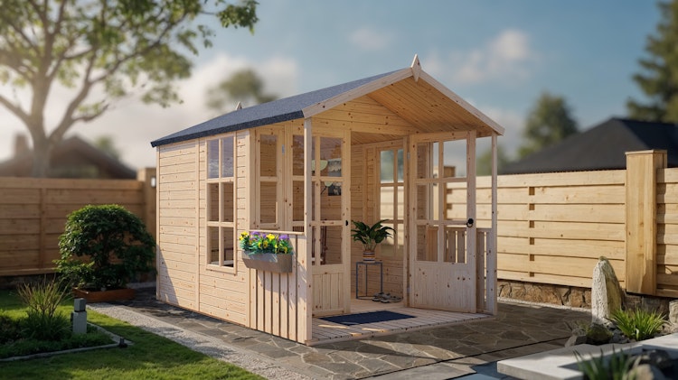 Bertilo Gartenhaus Arley - 19 mm