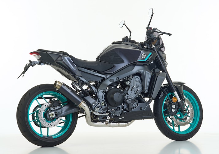 SHARK KOMPLETTANLAGE Aluminium eloxiert schwarz SRC 4 für YAMAHA MT-09 / SP,MT-09 Automatik (Y-AMT) EURO5+  