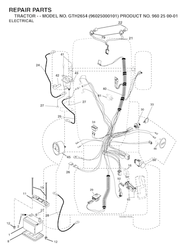 Husqvarna Gartentraktoren GTH2654, 96025000101, 2005-06