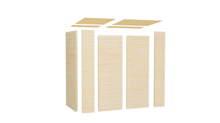 Bertilo Gerätehaus Box 1 - 18 mm