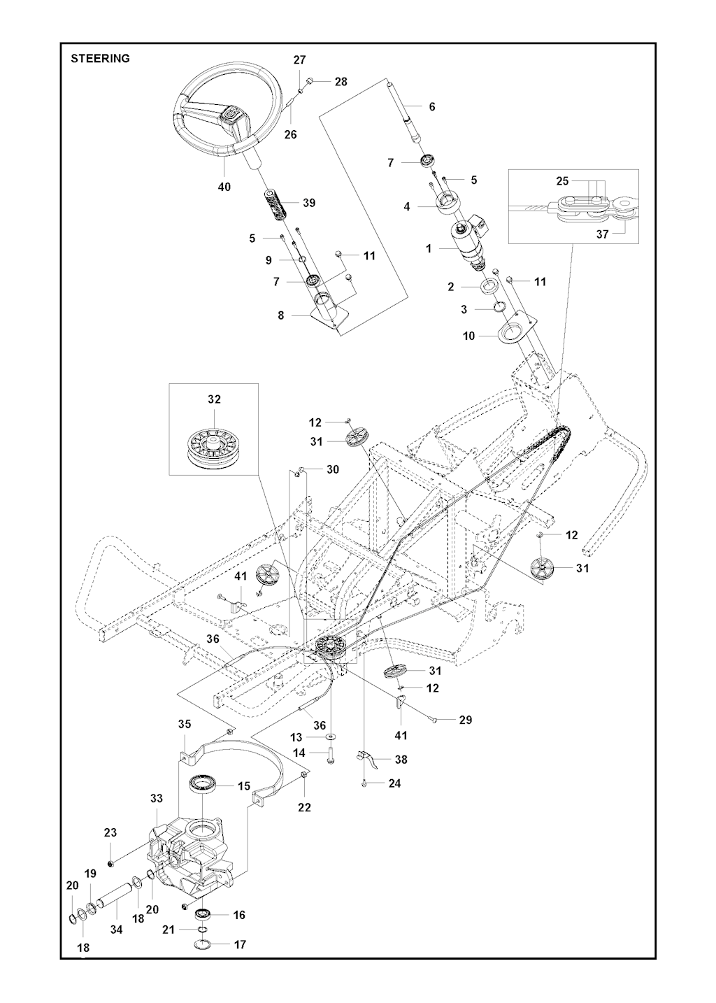 Explosionszeichnung Ersatzteile