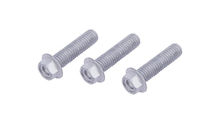 TRW Schraubensatz 3 Stück, M8x1, 25, Schaftlänge 30 mm, Gesamtlänge 36 mm, Schraubensatz Sechskant