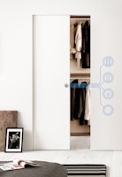 Eclisse  Holz-Schiebetürblatt 40 mm in Verkehrsweiß RAL 9016 / Schiebetürblatt, weiß foliert 