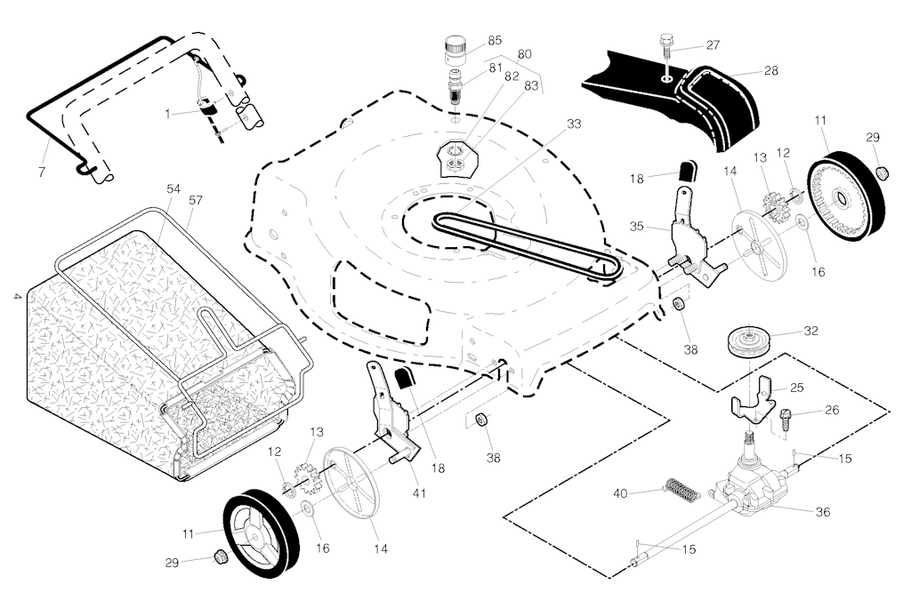 Explosionszeichnung Ersatzteile