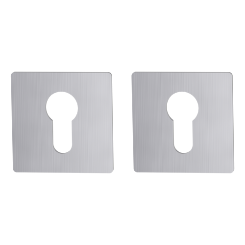 Griffwerk FRAME | DESIGN MANUFAKTUR ROSETTE -Edelstahl matt Rosettenpaar eckig -Prontofix -PZ