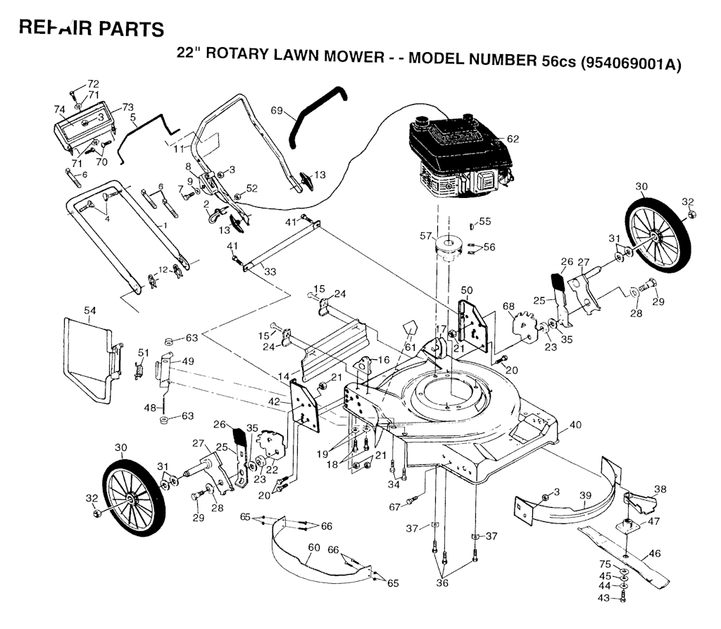 Explosionszeichnung Ersatzteile