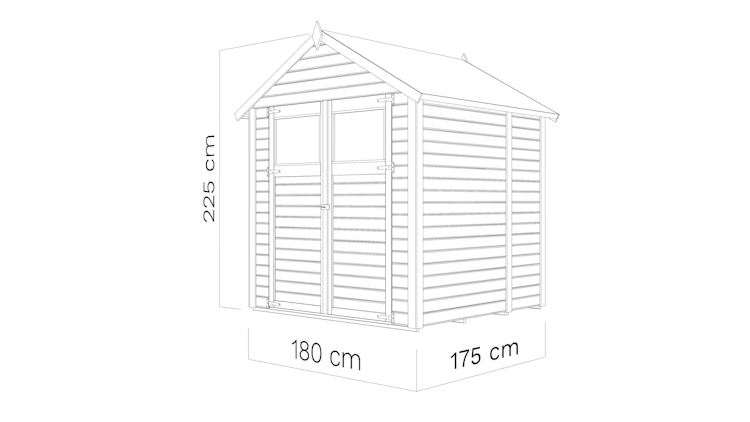 Bertilo Gerätehaus Sylt 1/2/3 - 14 mm