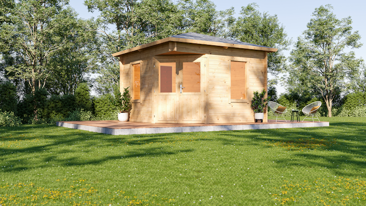 Wolff Finnhaus Gartenhaus Gena 3333 - 40 mm