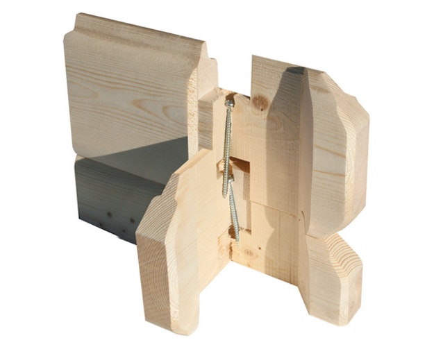 Karibu Garage Blockhausgarage 28 mm natur