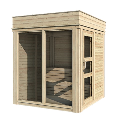 Wolff Finnhaus Saunahaus Paradiso 2x2 (1-Raum)