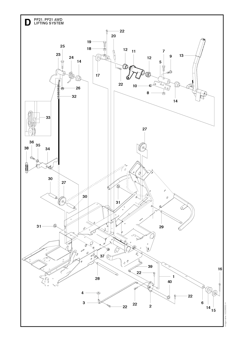 Explosionszeichnung Ersatzteile