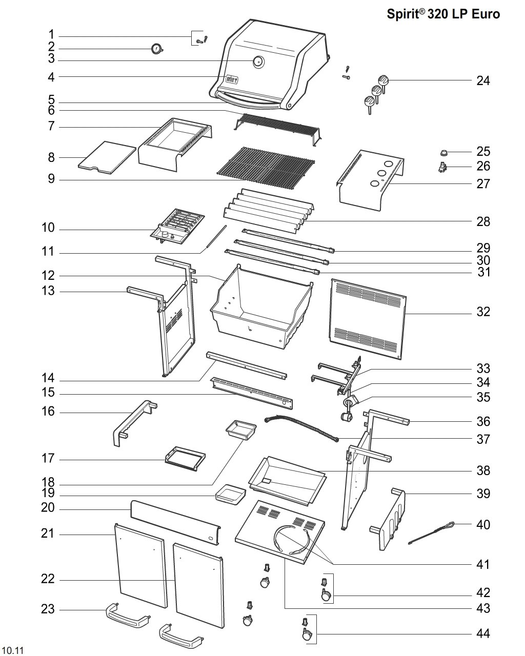 Explosionszeichnung Ersatzteile