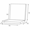 Vorschaubild Siena Garden Dining Sesselauflage STELLA 96 cm, Olefin (100% Polypropylen) Anthrazit - Abverkauf 