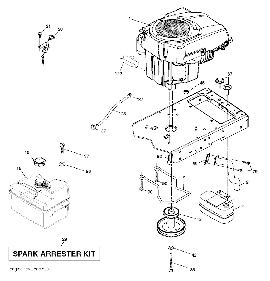 Explosionszeichnung Ersatzteile