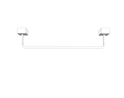 WWOO Edelstahl Handtuchhalter (40 x 6,5 cm)