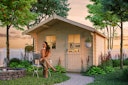 Vorschaubild Skan Holz 28 mm Gartenhaus Como