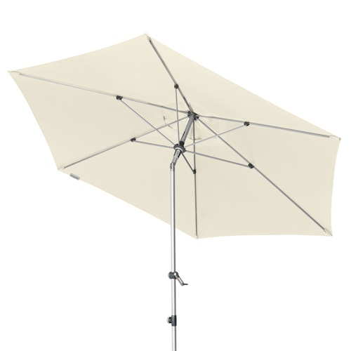 doppler Mittelmastschirm EXPERT 320 Auto-Tilt, Aluminium Silber / 100 % Polyester 180 g/m²