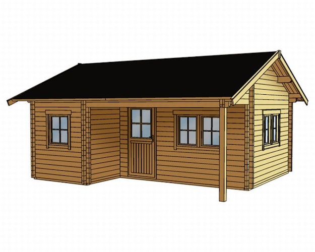 Skan Holz 70 mm Blockbohlenhaus Ontario 1