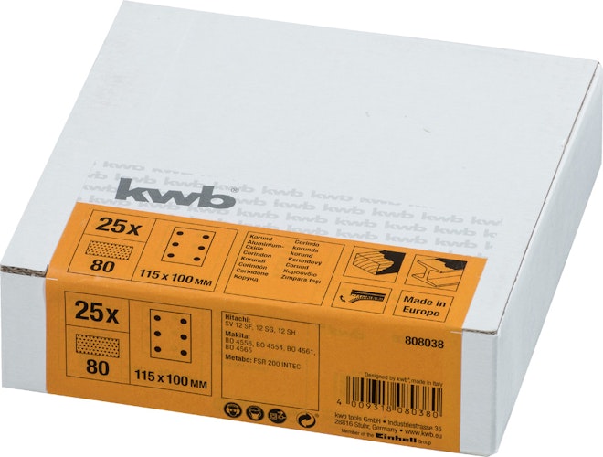 kwb 25 Str.Q-ST.Pgl.115x100K 80PRE 808038