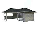 Vorschaubild Palmako Pavillon Bianca 24,9 m² Set 209 Slide - 28 mm