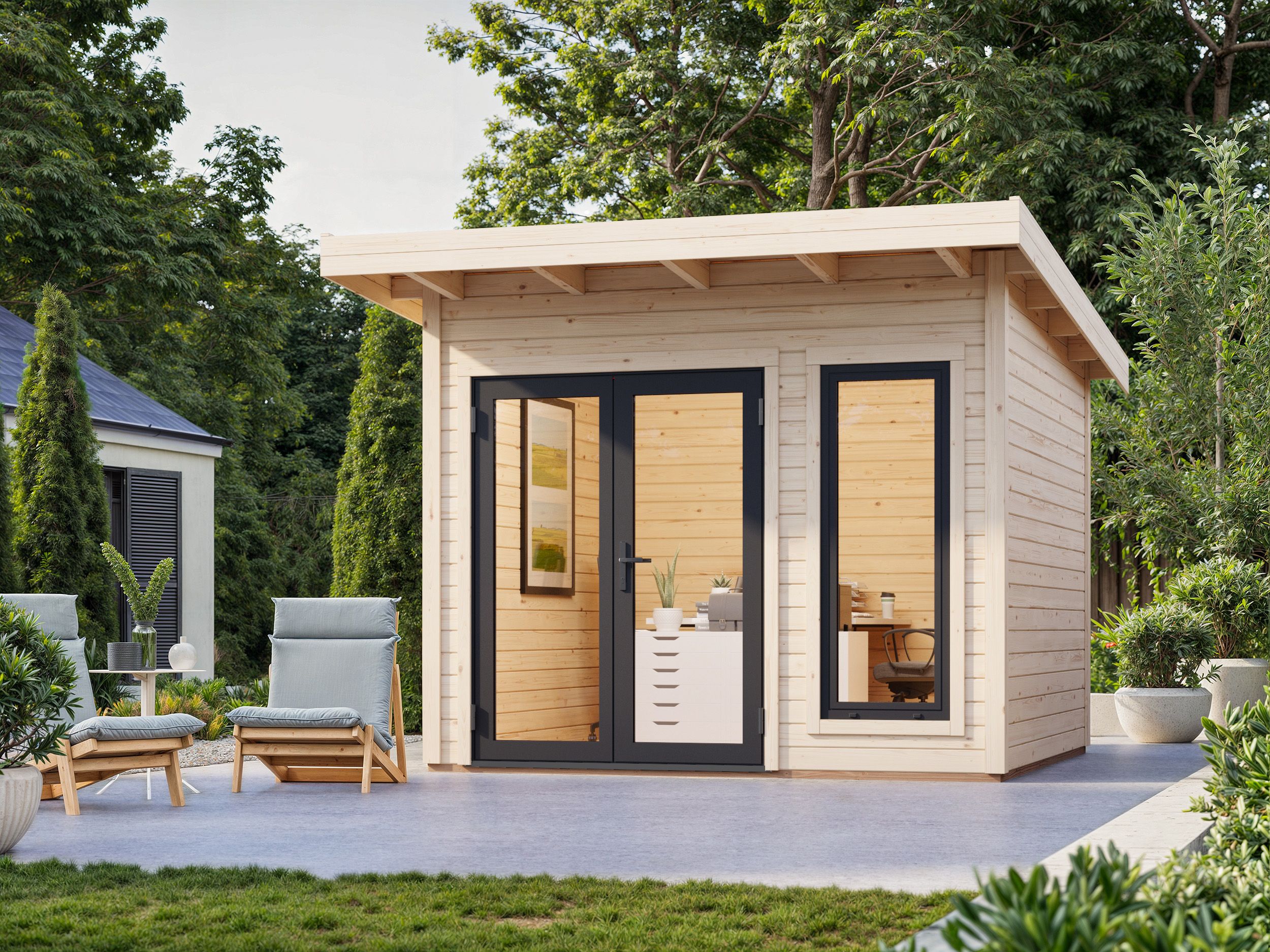 Palmako Gartenhaus Aurelia 8,4 m² - 44 mm