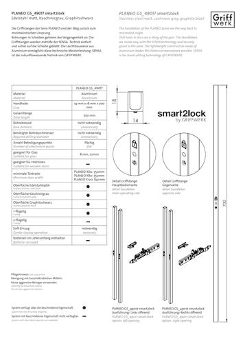Griffwerk PLANEO GS_49017 - elektronisches Griffstangenpaar