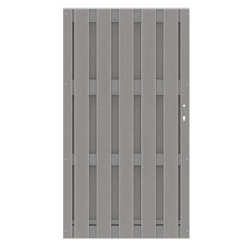 TraumGarten Jumbo WPC Alu-Design Einzeltor 980 x 1790 mm