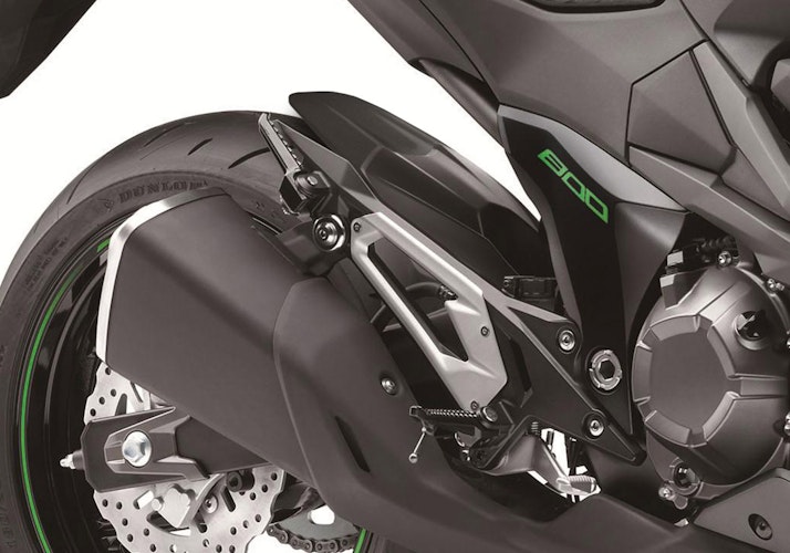 BODYSTYLE Hinterradabdeckungsverlängerung ABS Kunststoff schwarz-matt für KAWASAKI Z800, Z800e