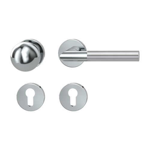 Griffwerk Wechselgarnitur ARICA Edelstahl matt - Klipptechnik