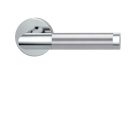 Vorschaubild Griffwerk Türgriff smart2lock 2.0 LOREDANA Klipptechnik -Edelstahl poliert/matt Griffpaar mit Drückerrosetten